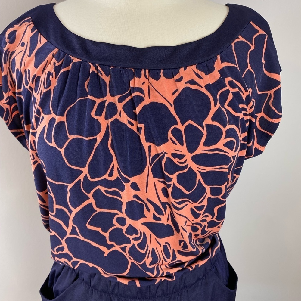 The Limited x Outback Red Shift Dress Pockets Workwear Office Navy Med - Picture 4 of 9